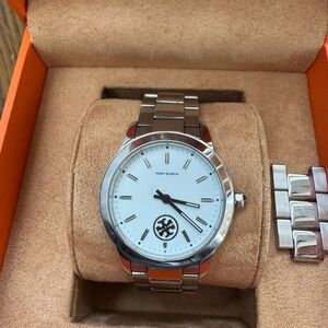 Tory Burch Silver Bracelet Watch